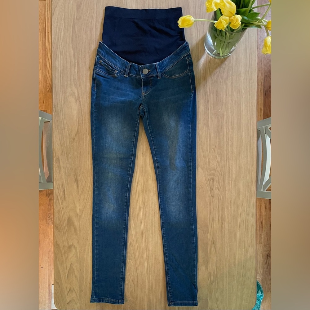 Seraphine Over Bump Slim Leg Maternity Jeans